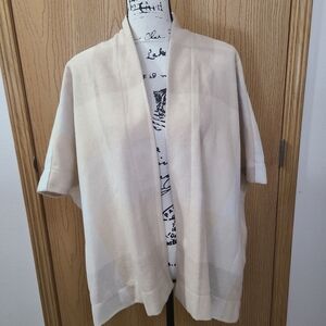 Universal Thread Plaid Poncho Sweater Shawl Jacket